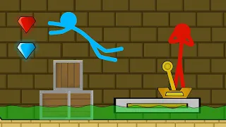 Red and Blue , Stickman Animation - ( Light Place Parkour ) Part 1