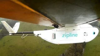 Zipline drones airdrop medical supplies to African villages