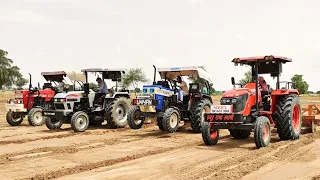 Kubota MU5501 vs Swaraj 744 XT vs Eicher 548 vs Swaraj 960 FE Tractor Full amazing Competition Video