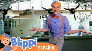 El Museo de la Real Fuerza Aérea Británica | Aprende con Blippi | Videos educativos para niños