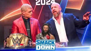 Le DRAFT DÉMARRE, Roman Reigns se RETIRE! Résultats WWE Smackdown 26 avril 2024