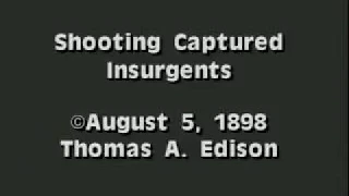 Shooting Captured Insurgents   Spanish American War