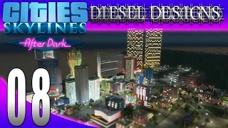 Cities: Skylines: After Dark:S7E8: Night Clubs & Neon! (City Building Series 1080p)