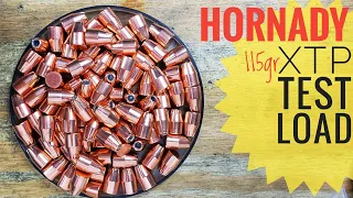 Reloading 9mm Test With Hornady 115gr XTP Using Hodgdon Longshot And Unis Ginex Small Pistol Primers