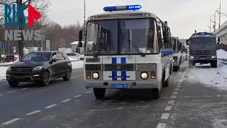 ⭕️  К аэропорту Внуково пригнали автозаки