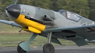 Messerschmitt Bf-109 G14 "Black 2"  Charged DB605 Sound!