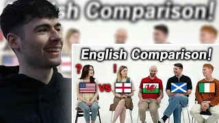 BRITS React to American Shocked by ENGLISH from England, Scotland, Ireland and Wales