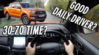 2018 Ford Ranger 3.2L DRIVING POV/REVIEW // 5 CYLINDERS!