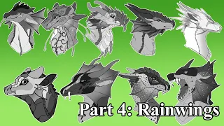 Speedpaint - All wings of fire dragons: Part 4 - Rainwings