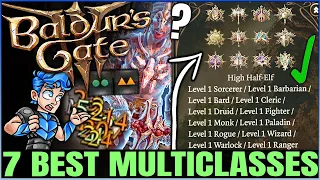 Baldur's Gate 3 - 7 Best GAME BREAKING Multiclasses in Game - Ultimate Multiclass Guide Round 4!