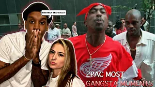 TUPAC MOST GANGSTA MOMENTS | REACTION | THIS MAN WAS THE KING EVERYWHERE HE STEPPED! 😳