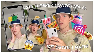 24 ÓRÁIG *INSTA FILTEREK* DÖNTÖTTÉK EL MIT EGYEK😱I WhisperTon