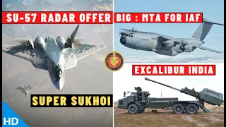 Indian Defence Updates : Su-57 Radar For Su-30,Excalibur Tech Transfer,MTA For IAF,Mahindra 8x8 WhAP