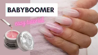 Easy Natural Baby Boomer Nails using IN.HYPE Builder Gel / Sculpting Gel Tutorial