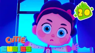 Cutie Cubies 🎲 Episode 20 👽 Cubo Scary Story 😱 Episodes collection 🌈 Moolt Kids Toons