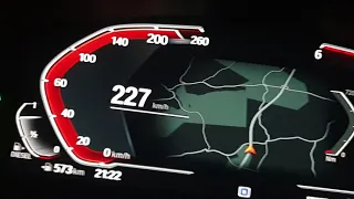 BMW 2021 530d LCI G30 acceleration on German Autobahn