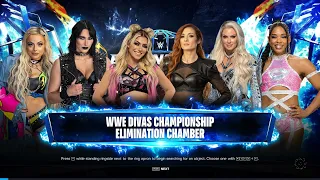 WWE2K24 6-WOMAN ELIMINATION CHAMBER MATCH FOR DIVAS CHAMPIONSHIP