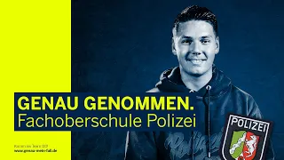 GENAU GENOMMEN -  Fachoberschule Polizei (FOS) | Polizei NRW