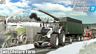 Chopping POPLAR and Removing SNOW│SWISS FUTURE FARM│FS 22│4