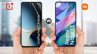 OnePlus Nord CE3 Lite vs Redmi Note 13 5g || Price || Specs Comparison