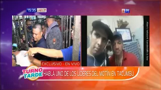 Líder de motín de Tacumbú: "No vamos a permitir que trasladen a Armando Javier Rotela"