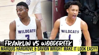 Franklin vs Woodcreek | Davion Wright & Marquis Hargrove GOES OFF In The Playoffs!!