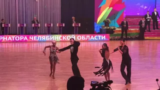 OTo Poladashvili & Juliana Bar-Gnar Cha-Cha-Cha WDSF international open latin chelyabinsk 2018