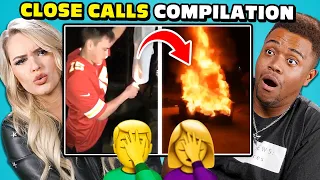 College Kids React to the CRAZIEST Close Calls Compilation (Will They Fail?)