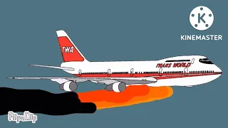 Trans World Flight 800 Exploded/Crash Animation (Flipaclip)