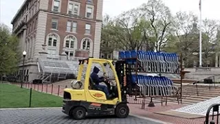 Commencement Setup at Columbia University (HD)