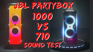 JBL Partybox 710 vs JBL Partybox 1000 - 100% Volume Sound Test