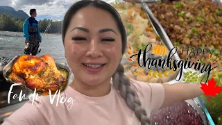 Canadian Thanksgiving Family Weekend VLOG * Fishing Trip, Cooking & Family Friend Dinner | JustSissi