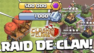 NOTRE PREMIERE WEEK-END DE RAID SUR LA CAPITALE DE CLAN ! Clash of clans