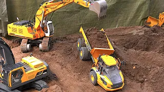 Huge RC Construction Site Part 1/2 Trucks Excavator Combine Harvester Tractor Modell Truck Nord 2023