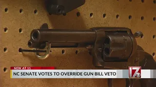 NC Senate votes to override gun bill veto, sends to House