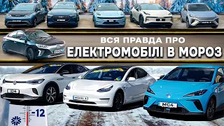 Реалії електромобілів у мороз ??? Audi | Tesla | Zeekr | VW | MG | Opel | Hyundai | BYD | Nissan
