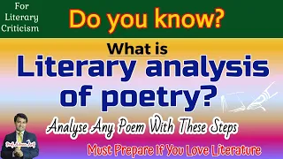 Analyse Any Poem With These Steps | Learn Important Elements of Poetry | Tools to analyse Poetry