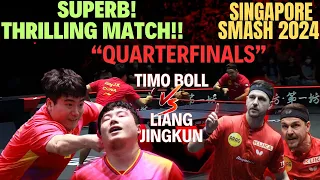 Superb! TIMO BOLL vs LIANG JINGKUN in Singapore Smash 2024 | PPTV Analysis and Review