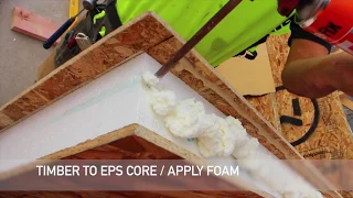 Formance prepare First Structural Insulated Panel (SIP)