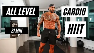 22 Min Full Body Cardio HIIT Workout |  All Level (no equipment)