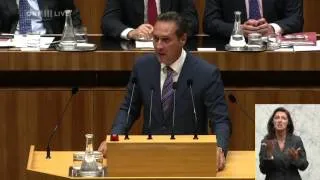 40296Nationalratssitzung Teil 2 Heinz-Christian Strache (FPÖ) 2014/09/02