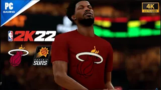 NBA 2K22 Gameplay | Potential NBA Finals - Heat vs Suns Match! [4K 60FPS] (PCGAMING UHD)