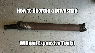 Ford F100 Shortbed Conversion; How to Shorten a Driveshaft With basic tools!
