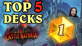 Top 5 BEST DECKS from Castle Nathria! (POST PATCH) | Hearthstone