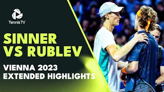 Most Recent Jannik Sinner vs Andrey Rublev Meeting! | Vienna 2023 Extended Match Highlights