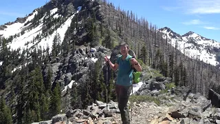 Ridge Above Cliff Lake, View of Mt. Shasta, Marble Mountain Wilderness - C0024