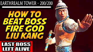 MK Mobile. How to Finish Fire God Liu Kang in Final Battle of Fatal Earthrealm Tower. STOP HIS HEAL!