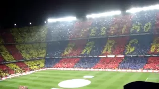 CAMP NOU ATMOSPHERE BARCELONA 5 vs MADRID 0 MOSAICO 29 Nov 2010