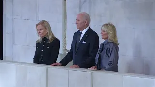 Bidens pay their respects to Queen Elizabeth