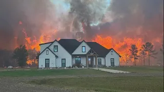 Vernon Parish family captures surreal photo of dangerous wildfire near home